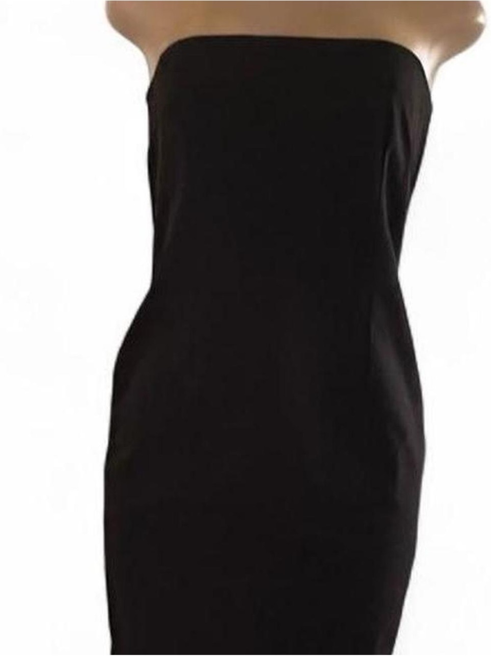 Dalia MacPhee Classic Strapless Black Dress.